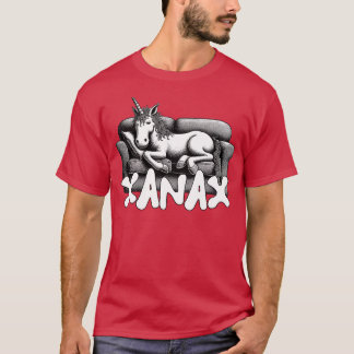 Xanax Hoge Eenhoorn T-shirt