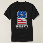 Xander Bogaerts US-vlaggennummer T-shirt (Design voorkant)