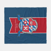 Xander-naam betekent crest eagle red custom fleece deken (Voorkant (Horizontaal))