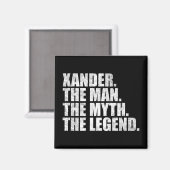 Xander naam, Xander De Man De Mythe De Legende Magneet (Voorkant / Achterkant)