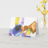 xaNdeR's "Waterverf Squares" Notecards Kaart (Gele Bloem)