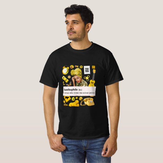 XANTHOFIEL GEEL ELEMENT GELE MINNAAR T-SHIRT (Voorkant volledig)