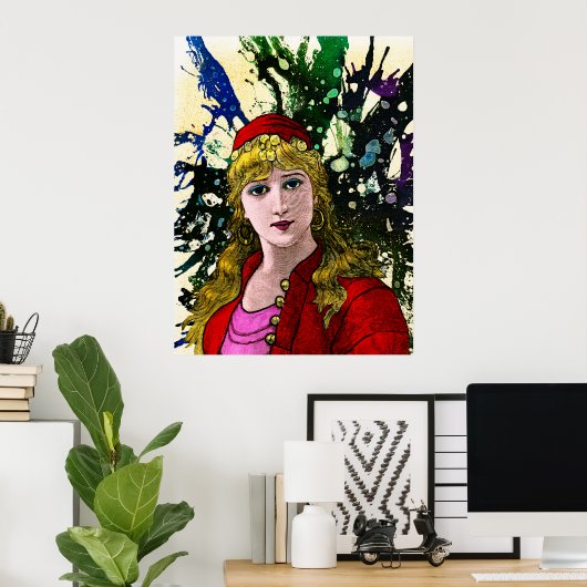 Xanthyra van Michael Moffa Poster (Thuiskantoor)