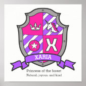 Xaria-naam: heraldry crest unicorn poster (Voorkant)