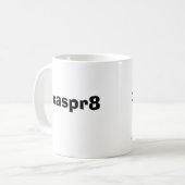xasper8 (exasperaat) koffiemok (Voorkant links)
