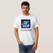 xat_logo, xat.com/help t-shirt (Voorkant volledig)