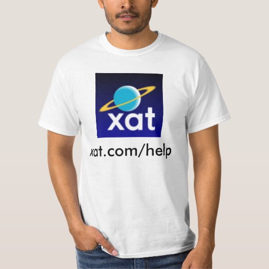 xat_logo, xat.com/help t-shirt (Voorkant)