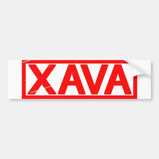 Xava Stamp Bumpersticker (Voorkant)