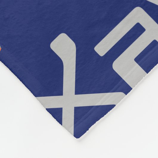 Xavier douanenaam pixel grafisch monster fleece deken (Hoek)