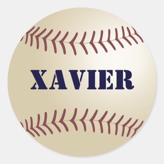 Xavier honkbal Sticker / zegel (Voorkant)