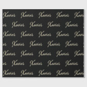 Xavier Vorname Name edles Geschenkpapier Papier (Vlak)
