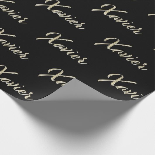 Xavier Vorname Name edles Geschenkpapier Papier (Hoek)