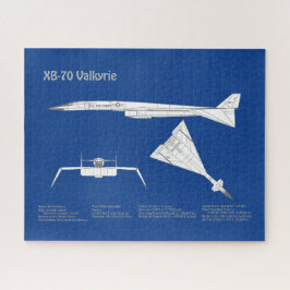 XB-70 Valkyrie - Vliegtuigblauwdruk plannen ABD Legpuzzel
