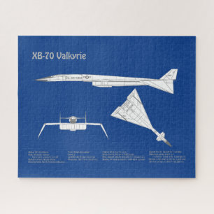XB-70 Valkyrie - Vliegtuigblauwdruk plannen ABD Legpuzzel