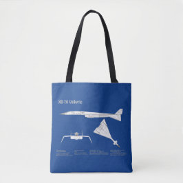 XB-70 Valkyrie - Vliegtuigblauwdruk plannen ABD Tote Bag