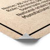 XB-70 Valkyrie - Vliegtuigblauwdruk Plannen SD Poster (Hoek)