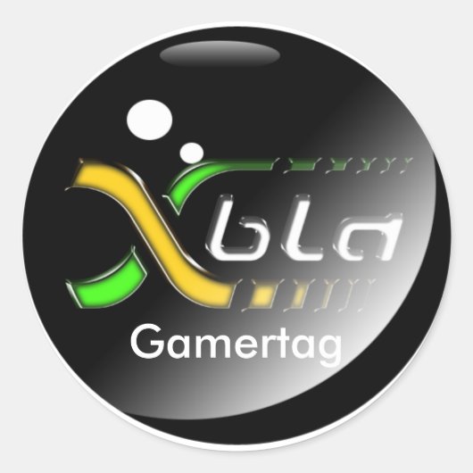 Xboxliveverslaafde stickers (Voorkant)