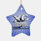 XC BORN AAN RUN CROSS LAND LOGO KERAMISCH ORNAMENT (Rechts)