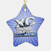 XC BORN AAN RUN CROSS LAND LOGO KERAMISCH ORNAMENT (Links)