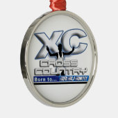 XC BORN AAN RUN CROSS LAND LOGO METALEN ORNAMENT (Rechts)