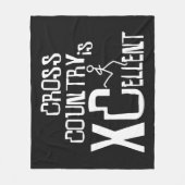 XC Cross Country Runing XCellent © Fleece Deken (Voorkant)