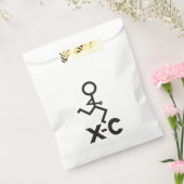 XC Cross Country Runner Favor Bags Bedankzakje (Gezegeld)