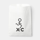 XC Cross Country Runner Favor Bags Bedankzakje (Voorkant)