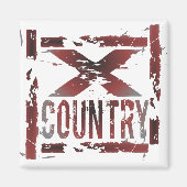 XC Cross Country Runner Magnet (Voorkant)
