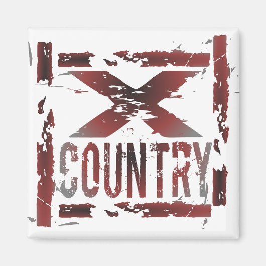 XC Cross Country Runner Magnet (Voorkant)