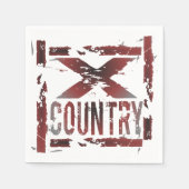 XC Cross-country Runner Paper Napkins Servetten (Voorkant)