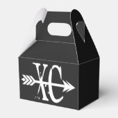 XC Cross Country Running Favor Box Bedankdoosjes (Voorkant Zijde)