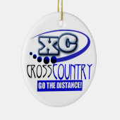 XC GA DE AFSTAND VAN HET KROSS LAND MOTTO ORNAMENT (Rechts)