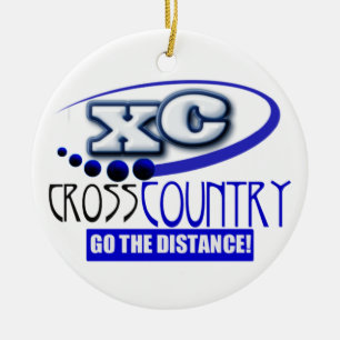 XC GA DE AFSTAND VAN HET KROSS LAND MOTTO ORNAMENT