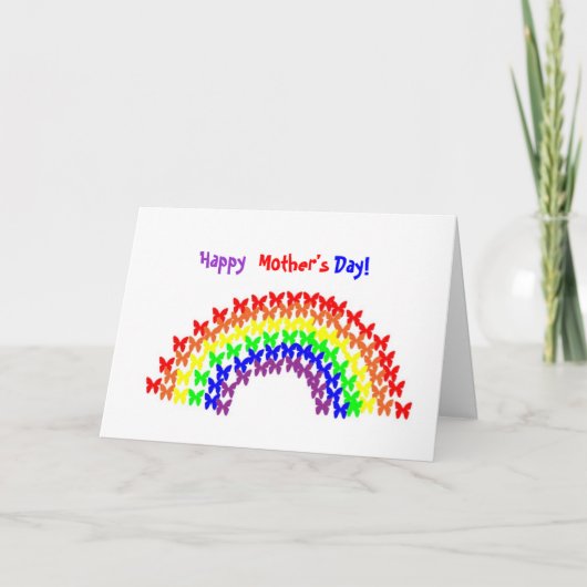 XC- Gelukkig, Moederdag, Dag! regenboog-Kaart Kaart (Voorkant)