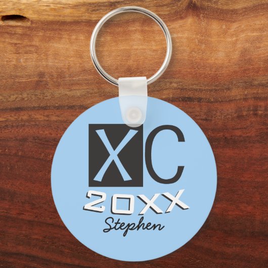 XC Grensoverschrijdende persoonlijke Sleutelhanger (Voorkant)