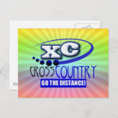 XC KROSS LAND GAAT DE AFSTAND BRIEFKAART (Voorkant / Achterkant)