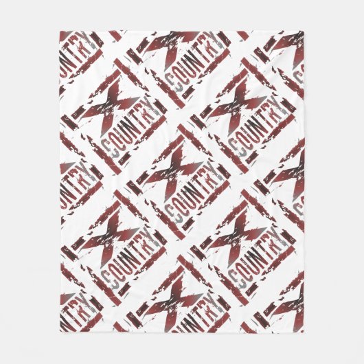 XC Landoverschrijdende landloper Fleece Deken (Voorkant)