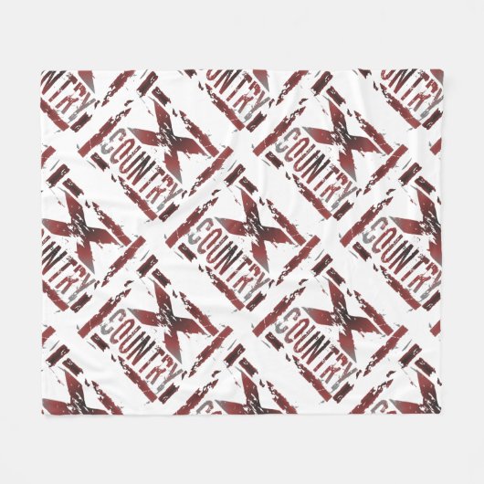 XC Landoverschrijdende landloper Fleece Deken (Voorkant (Horizontaal))