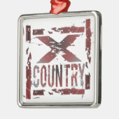 XC Landoverschrijdende landloper Metalen Ornament (Links)