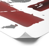 XC Landoverschrijdende landloper Poster (Hoek)