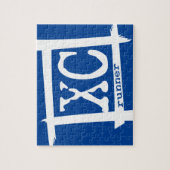 XC-loper - Land dat over land loopt Legpuzzel (Verticaal)