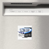 XC MOTTO - Ga de Afstand - KRUISLAND Magneet (Insitu (Vaatwasser))