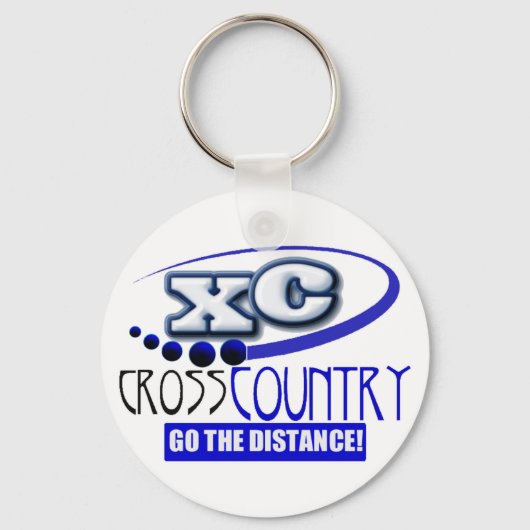 XC MOTTO - Ga de Afstand - KRUISLAND Sleutelhanger (Voorkant)