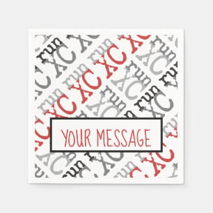 XC run - Cross-country Running Paper Napkins Servet
