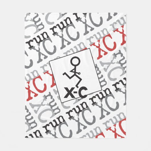 XC run - land overschrijdend Fleece Deken (Voorkant)