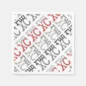 XC run - land overschrijdend Servetten (Voorkant)