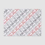 XC run - land overschrijdend Tissuepapier (Voorkant)