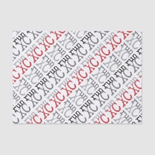 XC run - land overschrijdend Tissuepapier (Voorkant)