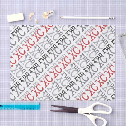 XC run - land overschrijdend Tissuepapier (Craft)