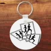 XC RUN RUN RUN RUN RUN CROSS LAND SLEUTELHANGER (Voorkant)